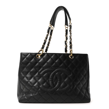 Chanel Caviar Quilted Grand Shopping Tote GST Black 1 of 10