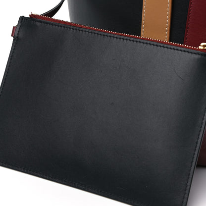 Celine Shiny Smooth Calfskin Small Twisted Cabas Dark Ruby Navy 23 of 23