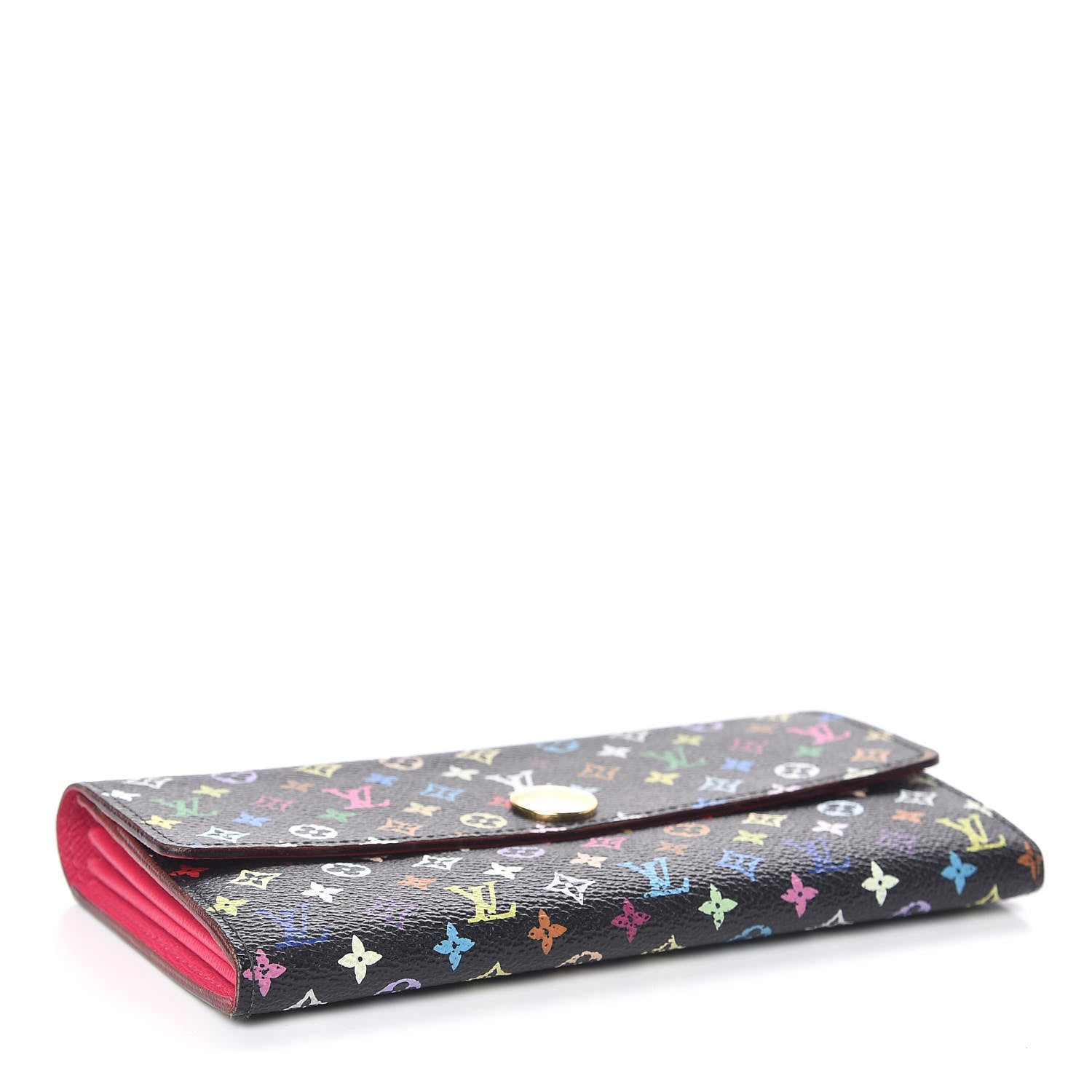 Louis Vuitton Monogram Multicolor Sarah Wallet Black Grenade 4 of 12