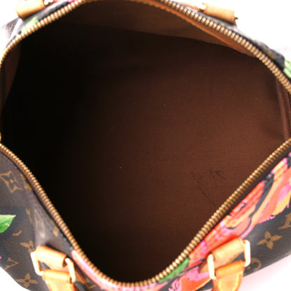 Louis Vuitton Monogram Roses Speedy 30 5 of 17