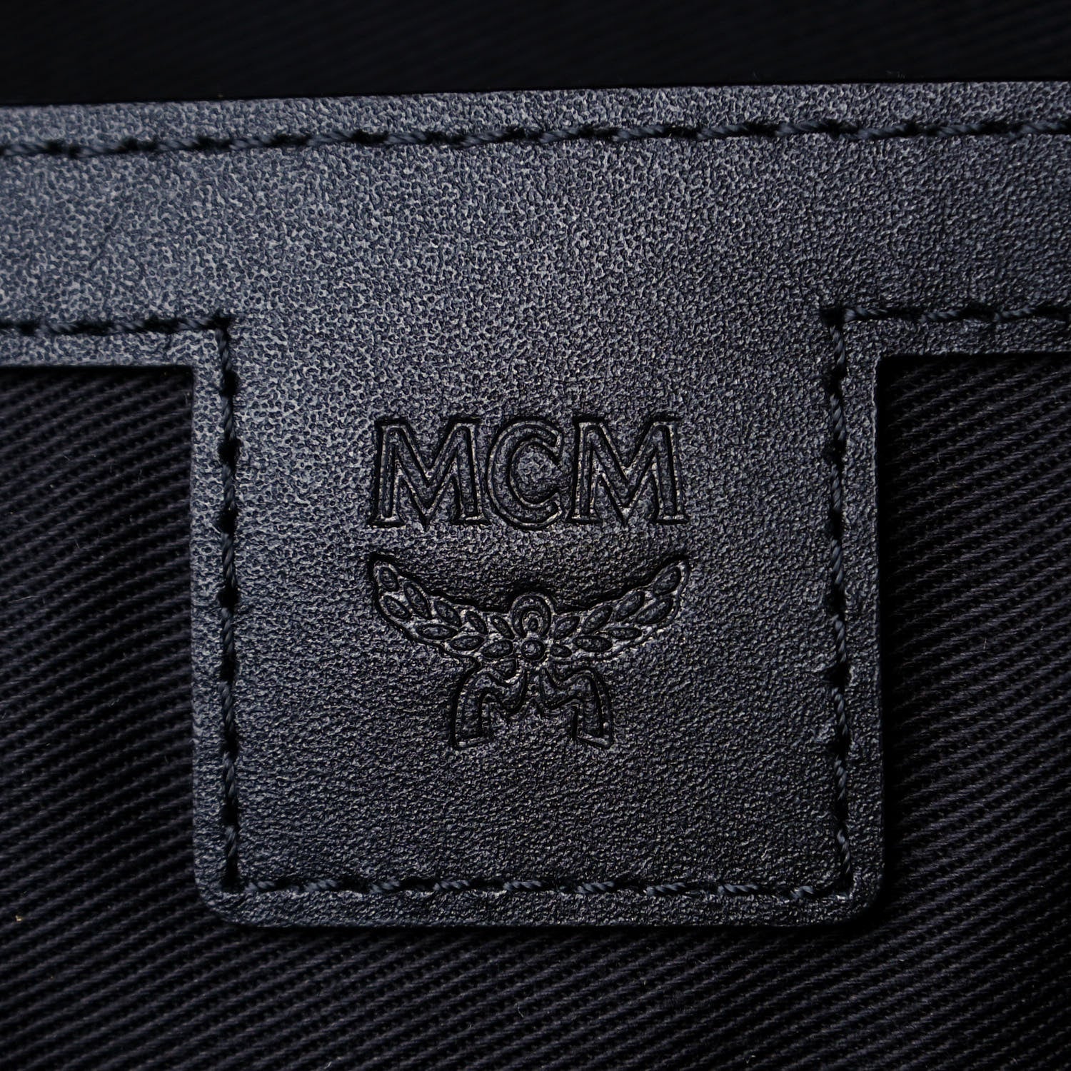MCM Visetos Medium Stark Backpack Black Cognac 5 of 11