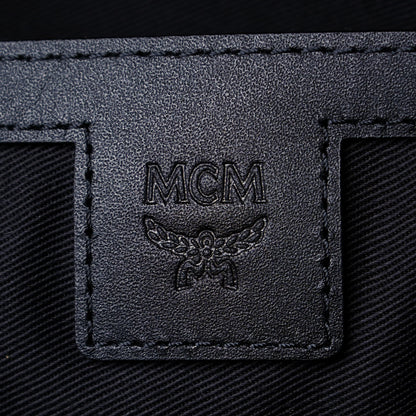 MCM Visetos Medium Stark Backpack Black Cognac 5 of 11