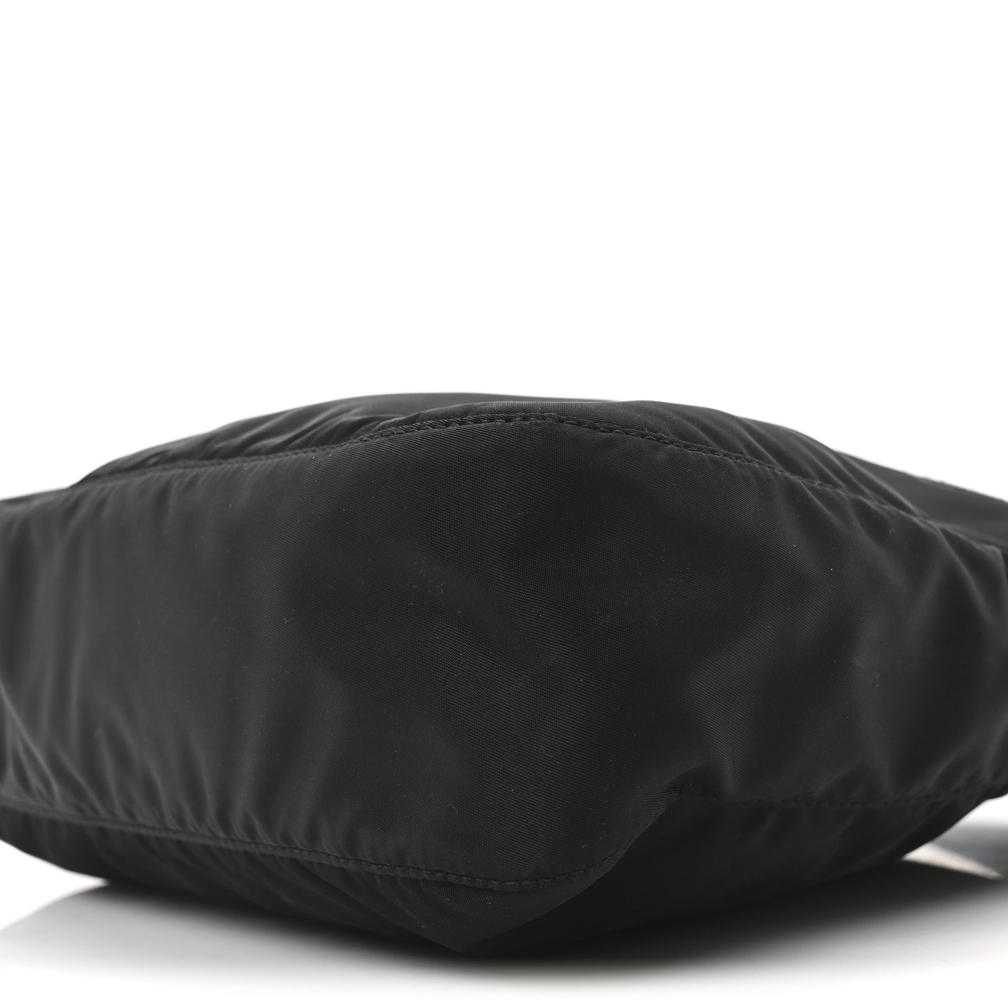 Re-Nylon Nappa Triangle Zip Pocket Bag Tote Black