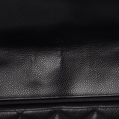 Chanel Caviar Quilted Jumbo Single Flap Black 9 of 10
