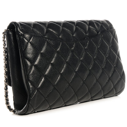 Chanel Caviar Clutch Flap Black 3 of 8
