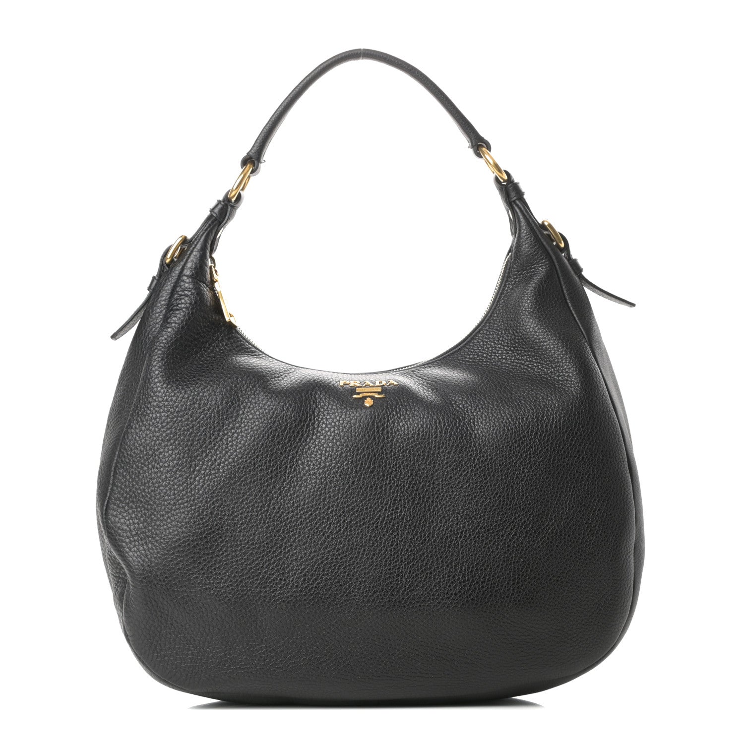 Prada Vitello Daino Hobo Black 1 of 11