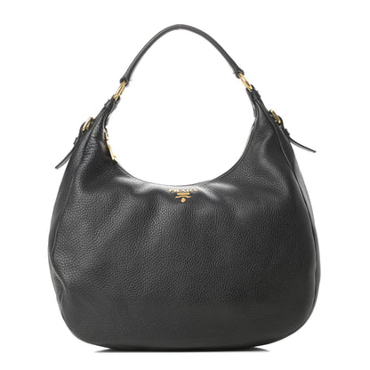 Prada Vitello Daino Hobo Black 1 of 11