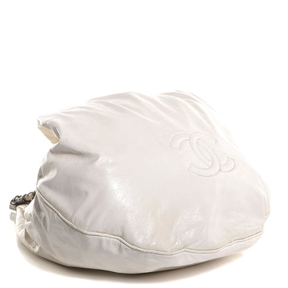 Chanel Lambskin Large Rock and Chain Hobo White 4 of 8