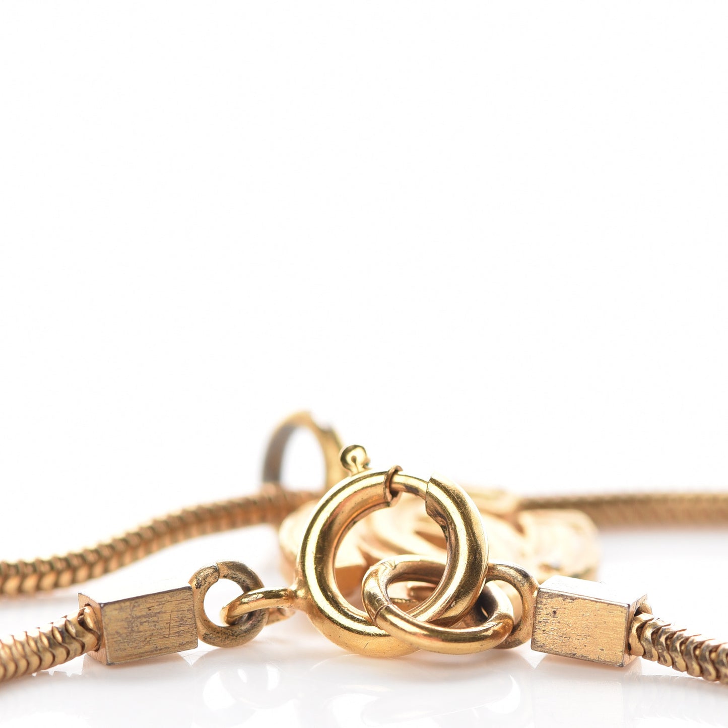 Snake Chain CC Bracelet Gold
