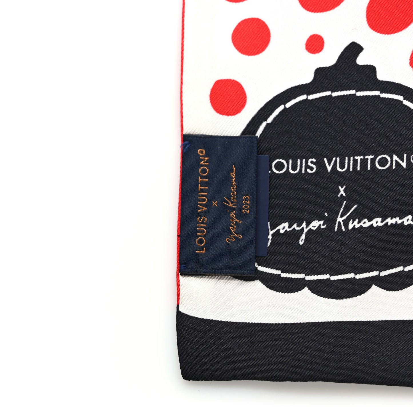 LV x YK Infinity Dots Bandeau Red White