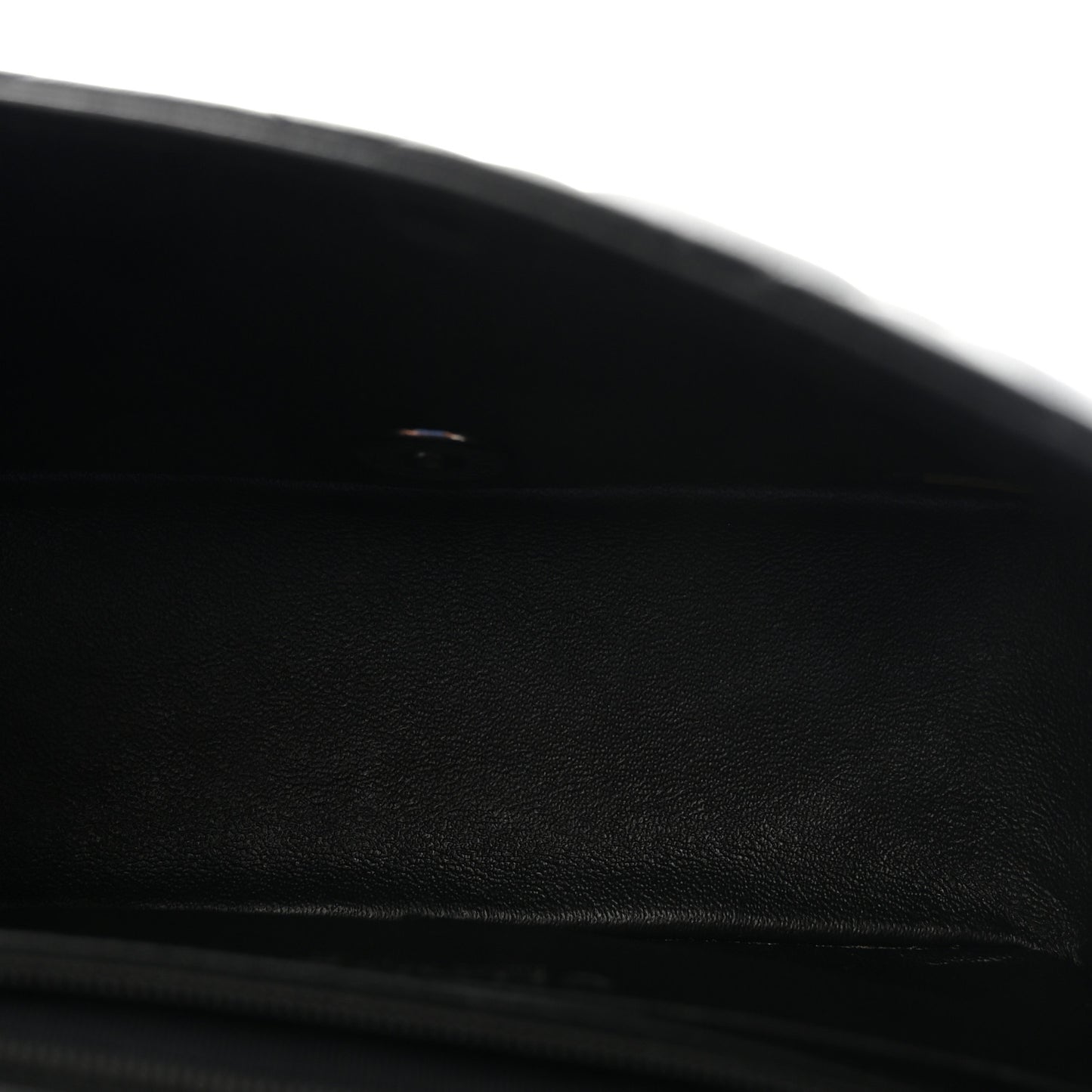 Lambskin Quilted Mini Square Flap Black