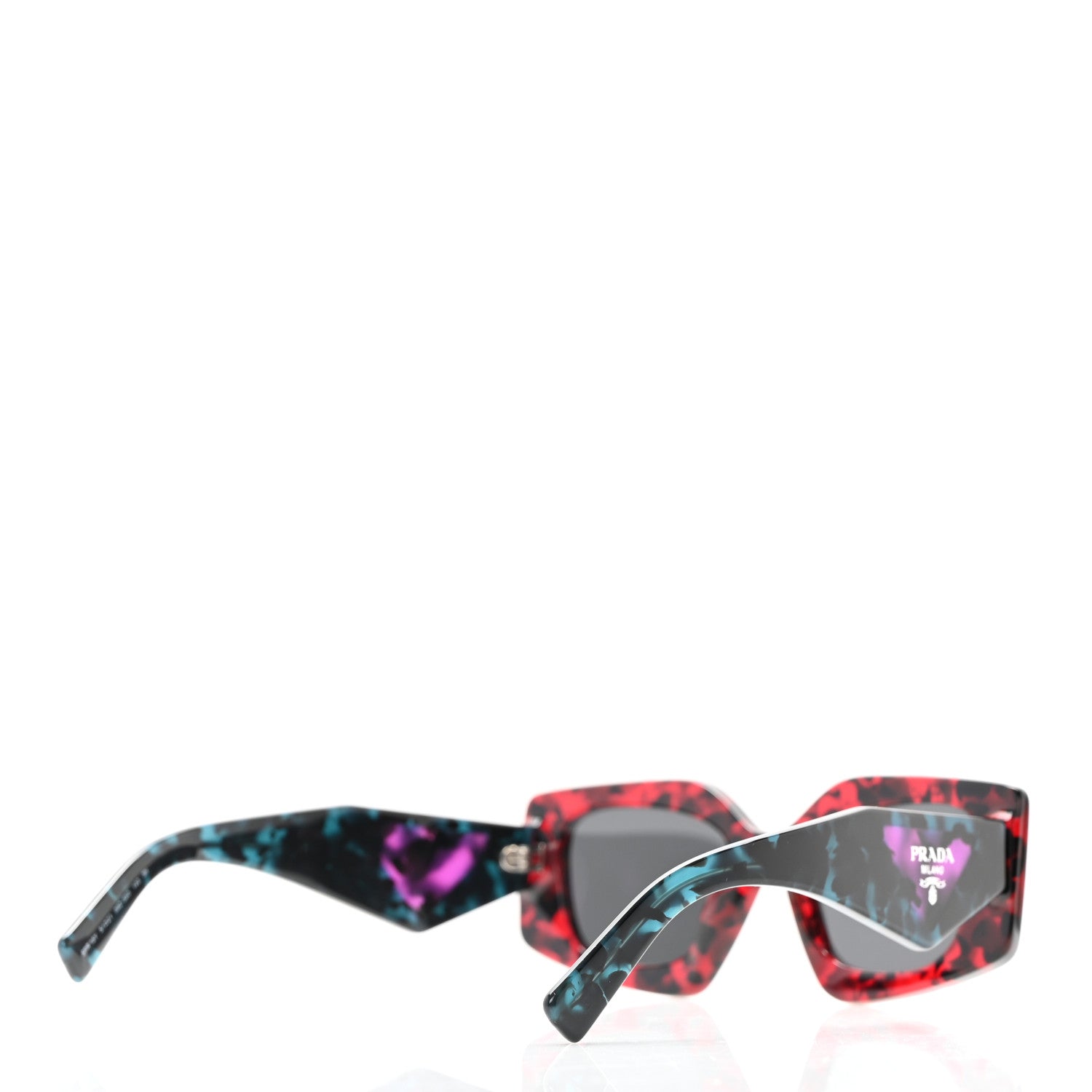 Prada Acetate Symbole Sunglasses SPR 15Y Scarlet Tortoise 4 of 11