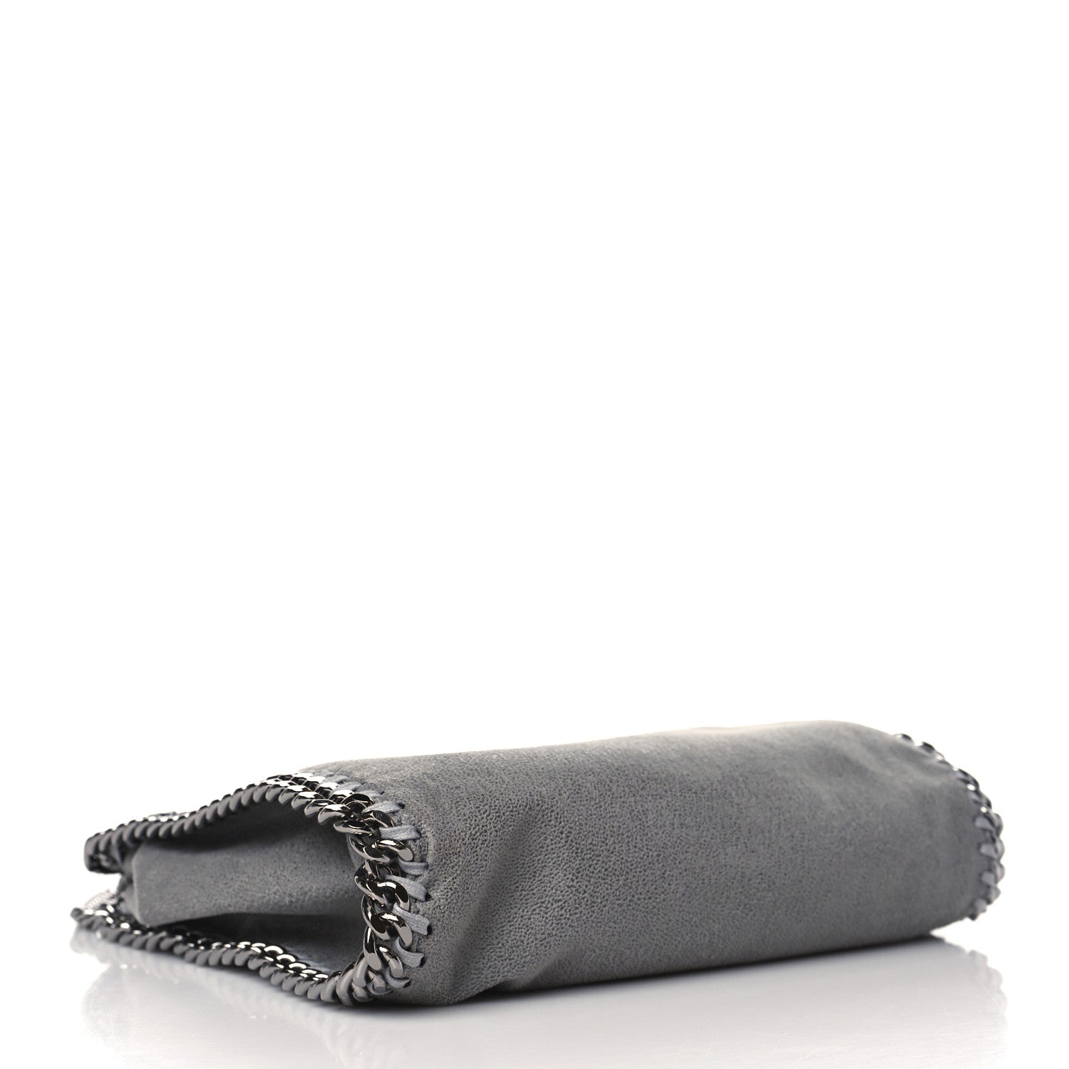 Stella McCartney Shaggy Deer Mini Falabella Fold Over Tote Light Grey 4 of 9