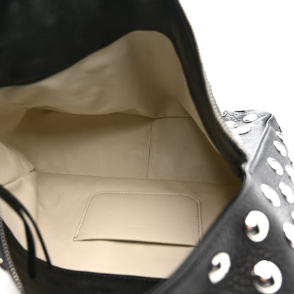 Khaite Pebbled Sport Calfskin Studded Elena Black 5 of 9