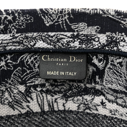 Christian Dior Canvas Embroidered Medium Dioriviera Toile De Jouy Book Tote White 6 of 14