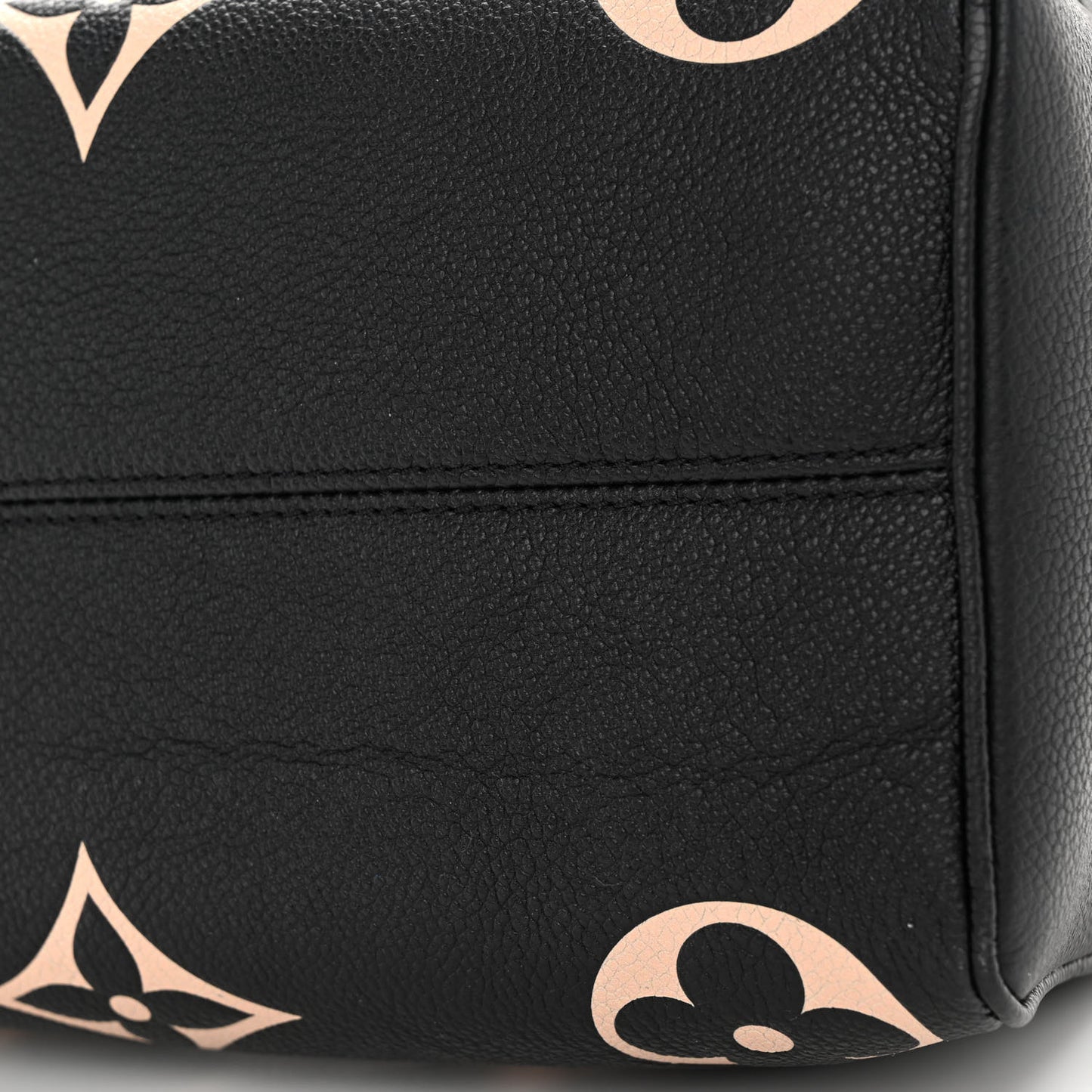 Empreinte Monogram Giant Speedy Bandouliere 25 Black Beige