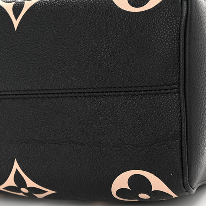 Louis Vuitton Empreinte Monogram Giant Speedy Bandouliere 25 Black Beige 10 of 10