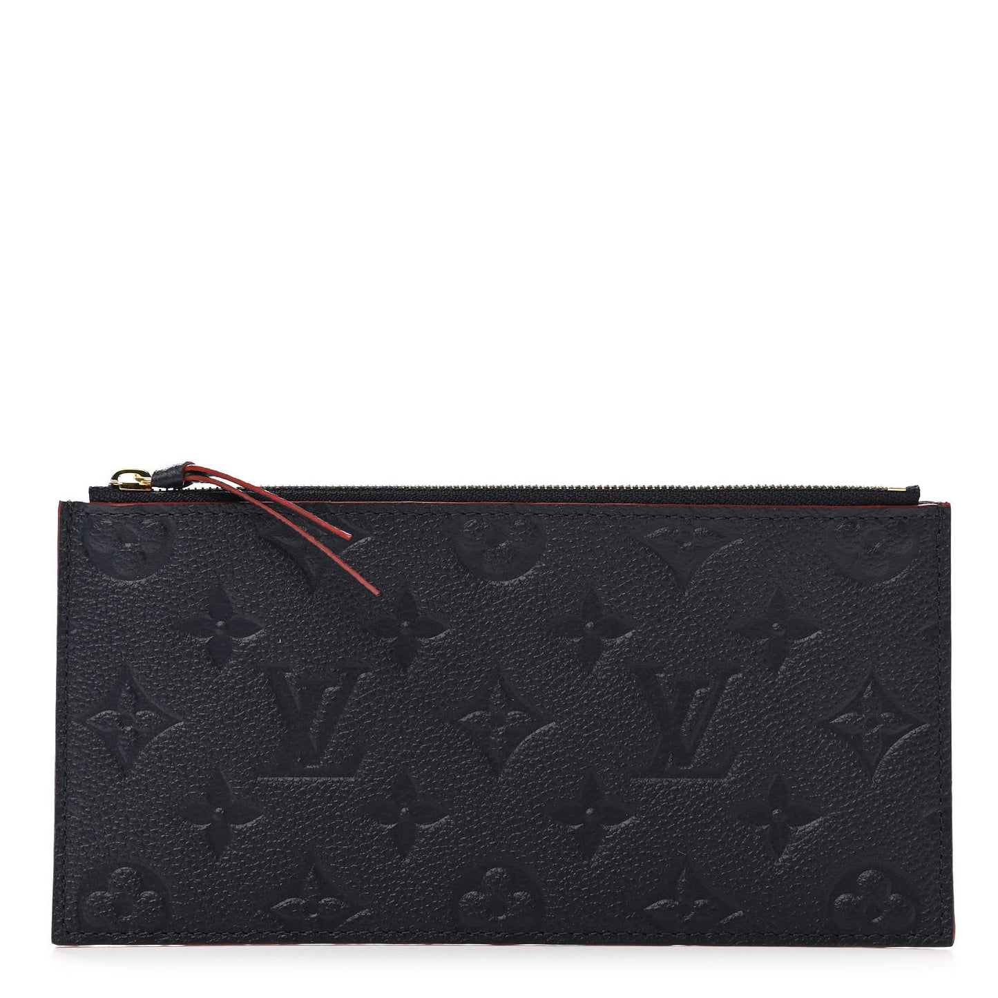 Empreinte Felicie Chain Wallet Zippered Insert Marine Rouge
