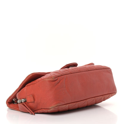 Chanel Caviar Quilted Medium Casual Journey Flap Red 3 of 21