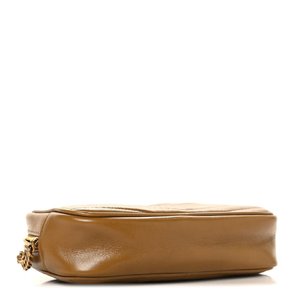 Saint Laurent Calfskin Matelasse Monogram Mini Lou Camera Bag Tabac Brown 4 of 10