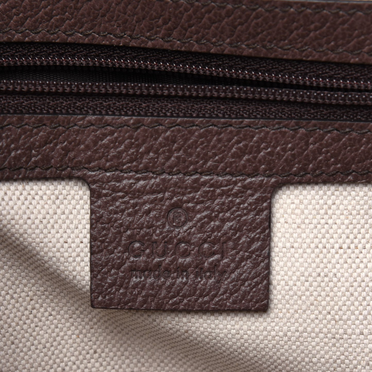 GG Supreme Monogram Web Toiletry Case Brown