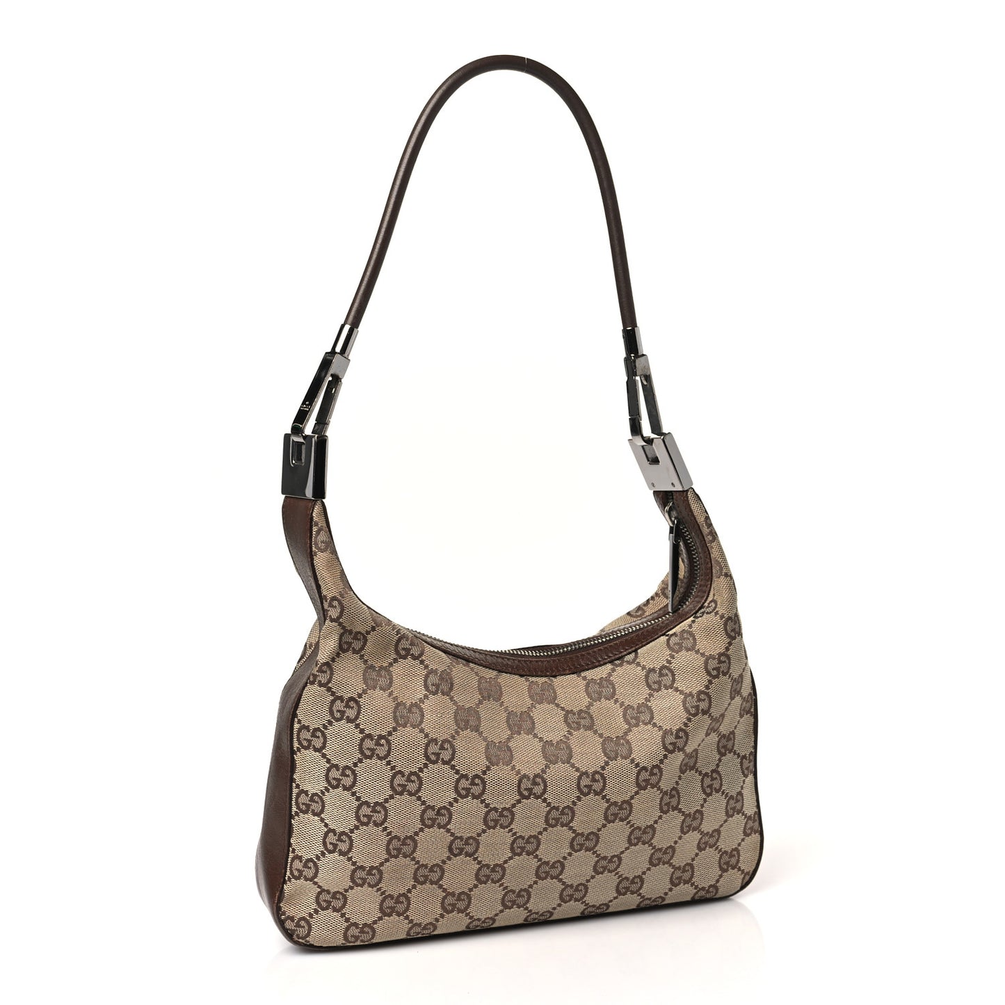 Monogram GG Clasp Hobo Tan