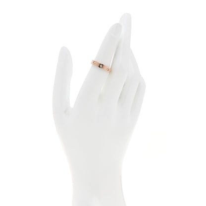 Cartier 18K Pink Gold 8 Diamond 4mm LOVE Wedding Band Ring 52 6 2 of 5