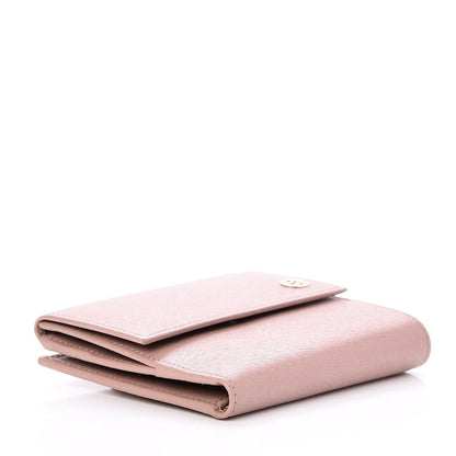 Gucci Calfskin Interlocking G French Flap Wallet Antique Rose 4 of 8