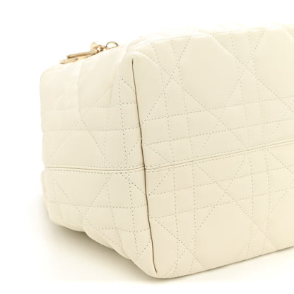 Christian Dior Calfskin Macrocannage Medium Toujours White 9 of 10
