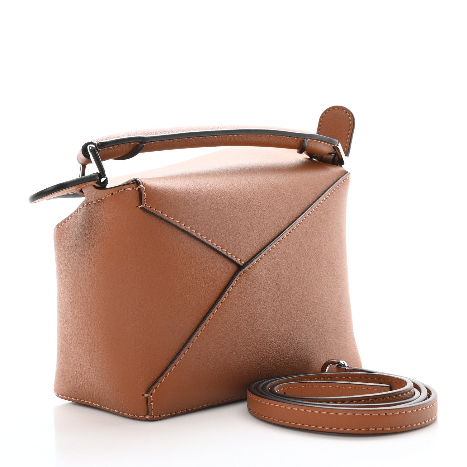 Loewe Calfskin Mini Puzzle Edge Bag Tan 3 of 9