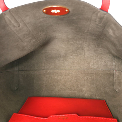 Mulberry Small Classic Grain Bayswater Tote Ruby Red 5 of 8