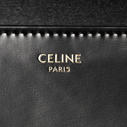 Celine Shiny Calfskin Triomphe Chain Shoulder Bag Black 6 of 10