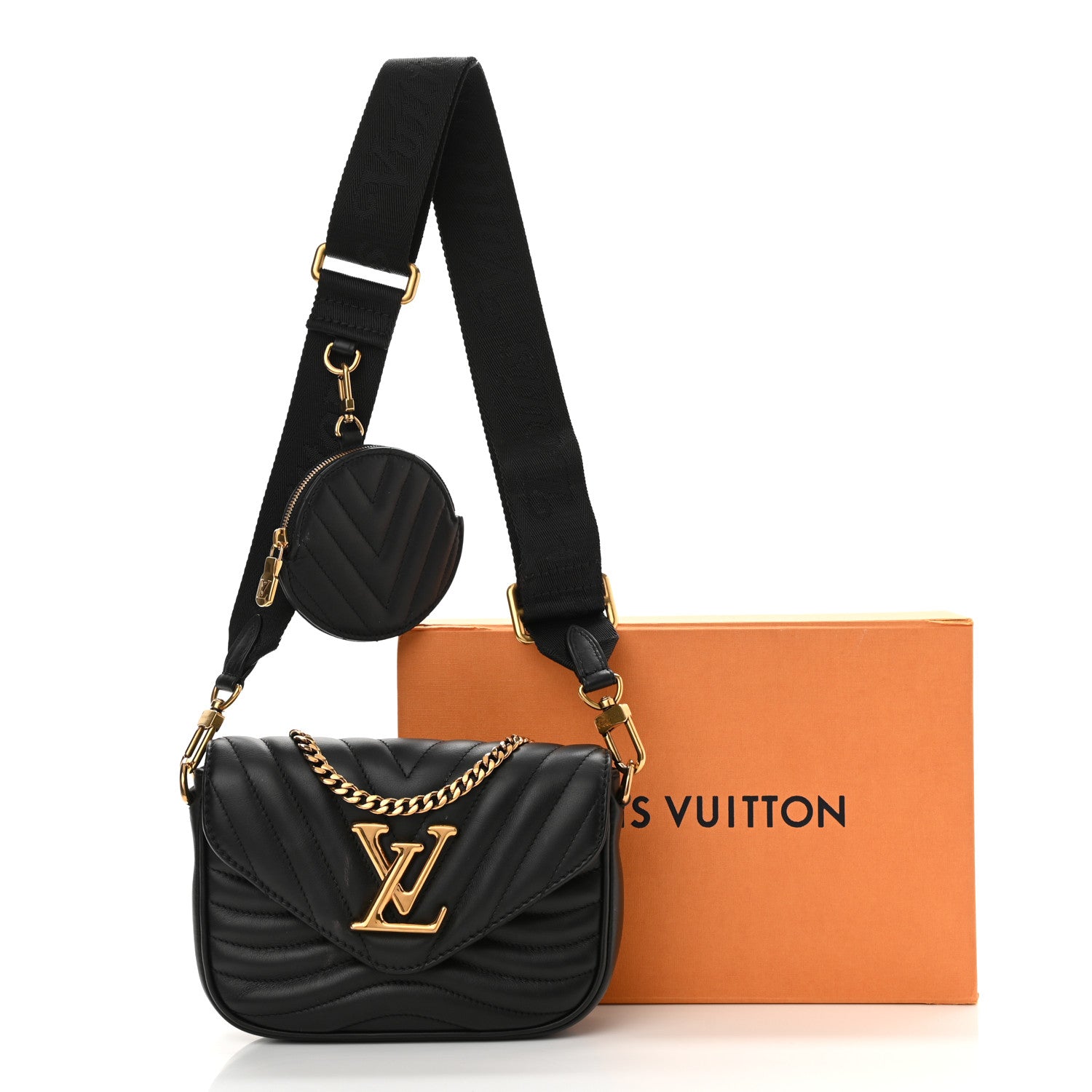 Louis Vuitton Calfskin New Wave Multi Pochette Black 13 of 13