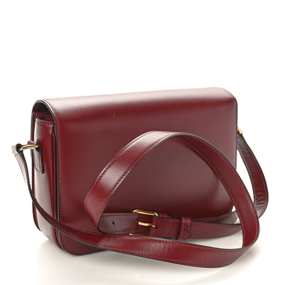 Celine Shiny Calfskin Medium Triomphe Light Burgundy 2 of 10