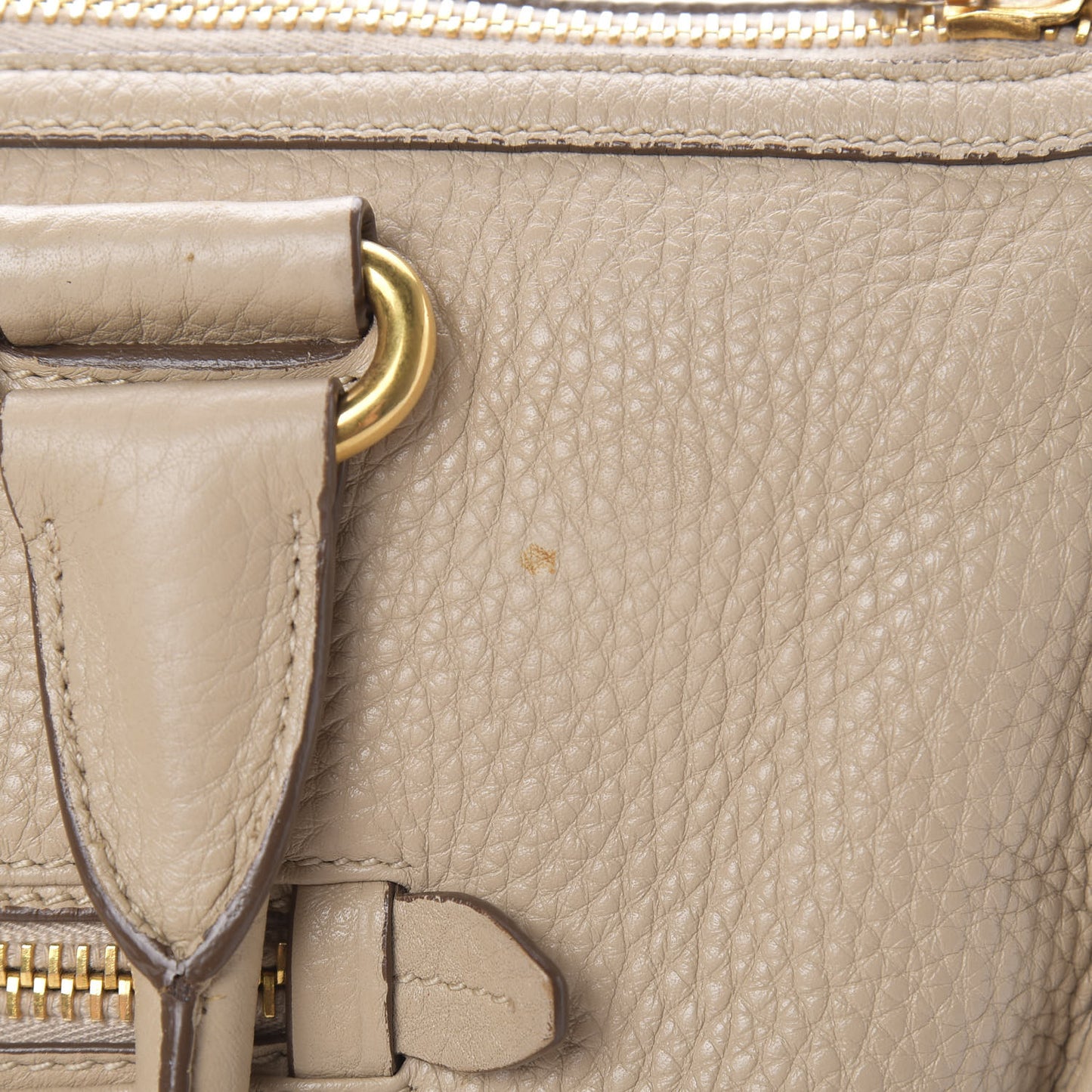 Vitello Daino Shopping Satchel Cammeo