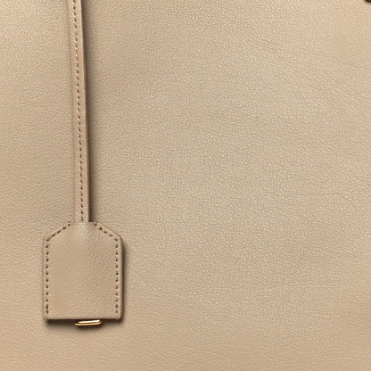 Saint Laurent Calfskin Large Shopping Tote Dark Beige 9 of 14