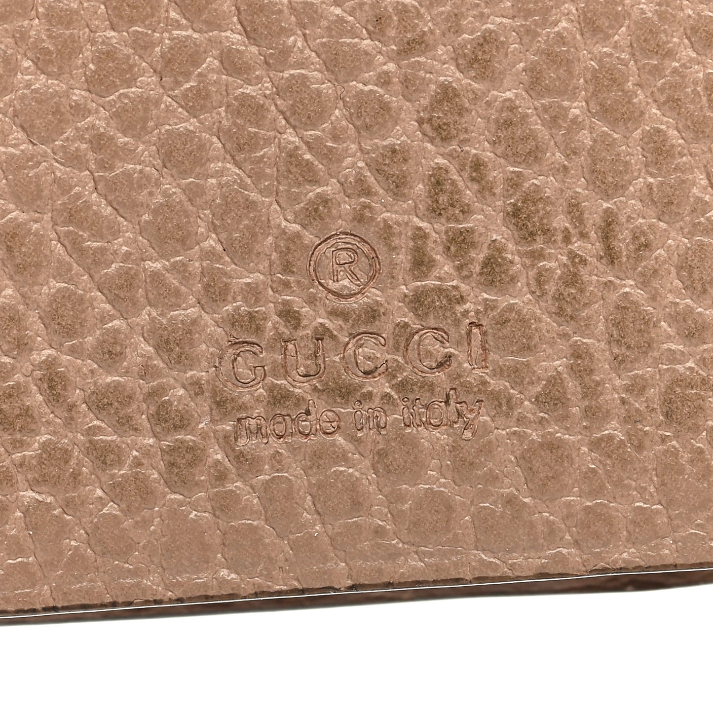 Dollar Calfskin GG Supreme Monogram GG Marmont 6 Key Holder Case Porcelain Rose Beige Ebony