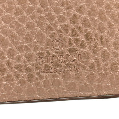 Gucci Dollar Calfskin GG Supreme Monogram GG Marmont 6 Key Holder Case Porcelain Rose Beige Ebony 6 of 8