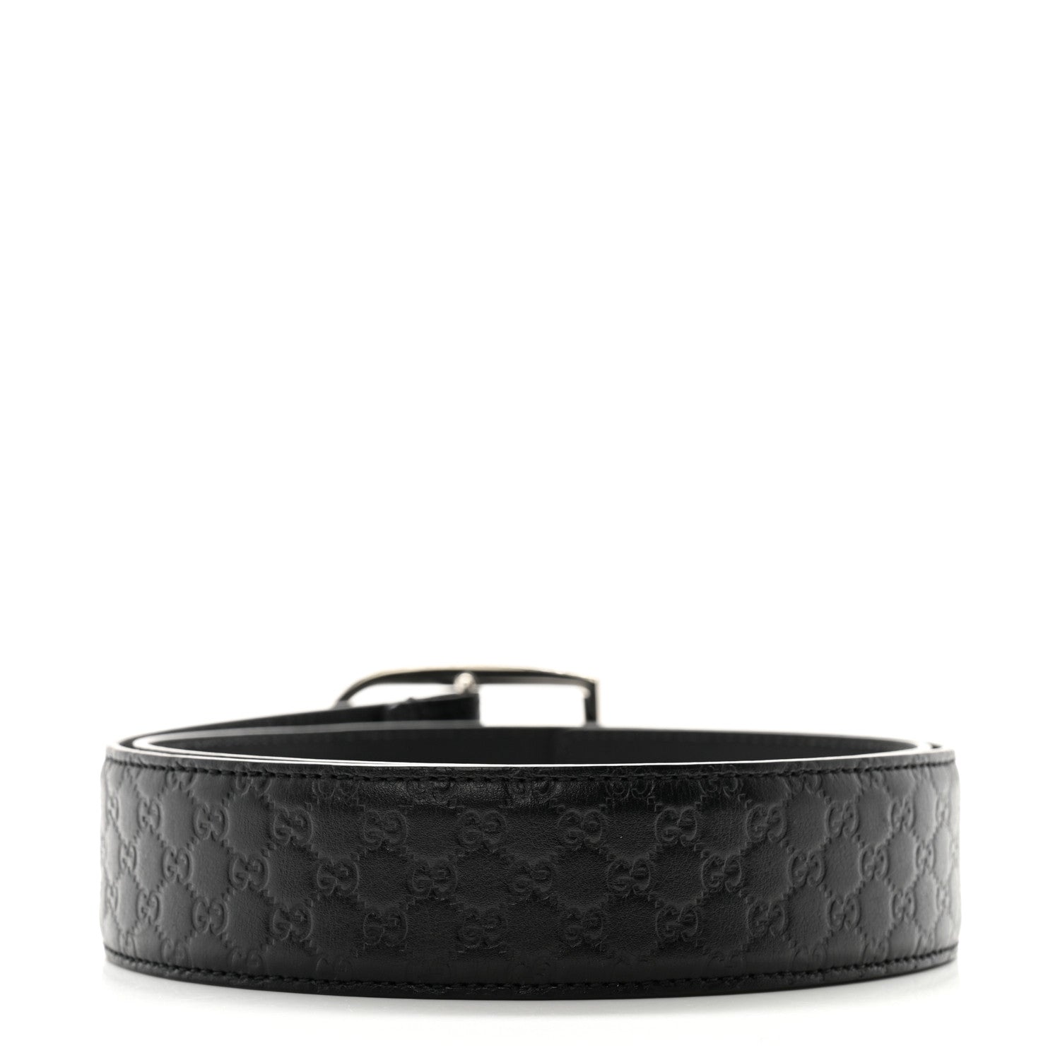 Gucci Soft Microguccissima 40mm Belt 80 32 Black 2 of 7