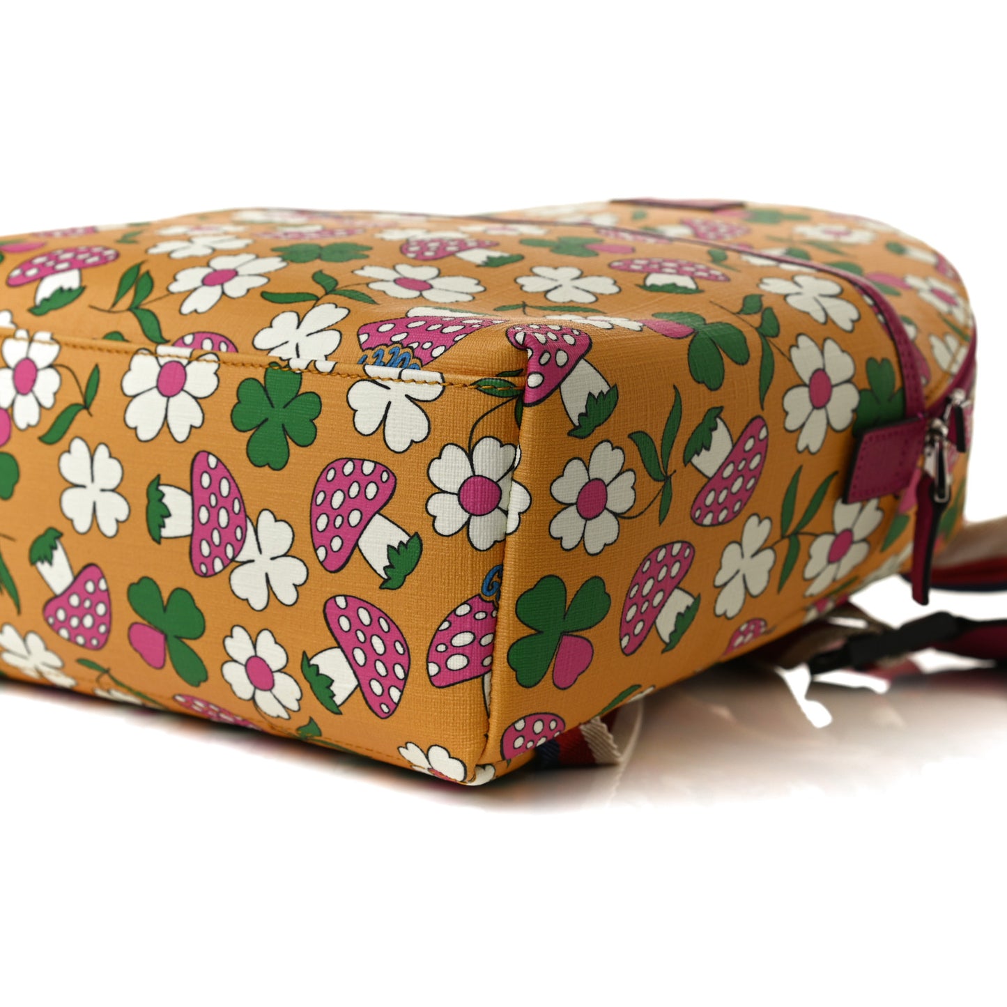 Canvas Childrens Flower Mushroom Print Backpack