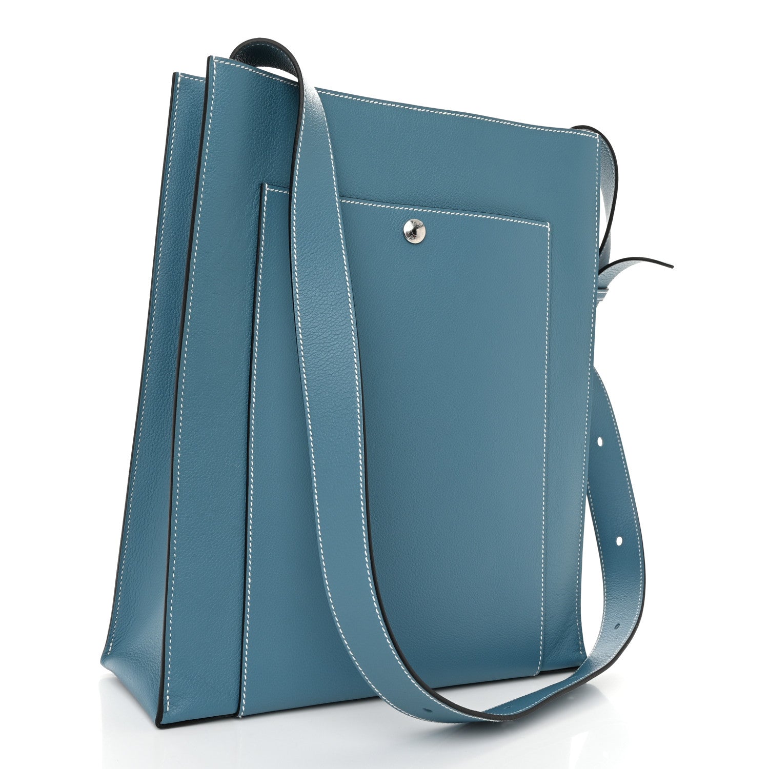 Hermes Evercolor Cab’H Tote Bag Bleu Jean 3 of 9