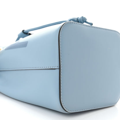 Fendi Vitello King F is Fendi Logo Embossed Mini Mon Tresor Bucket Bag Azzurro Baby Azzurro Baby 9 of 10