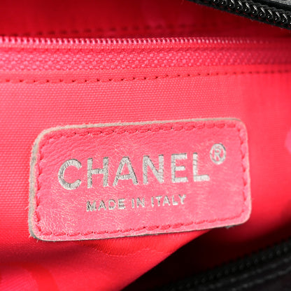 Chanel Calfskin Quilted Small Cambon Multipocket Reporter Black White 6 of 10