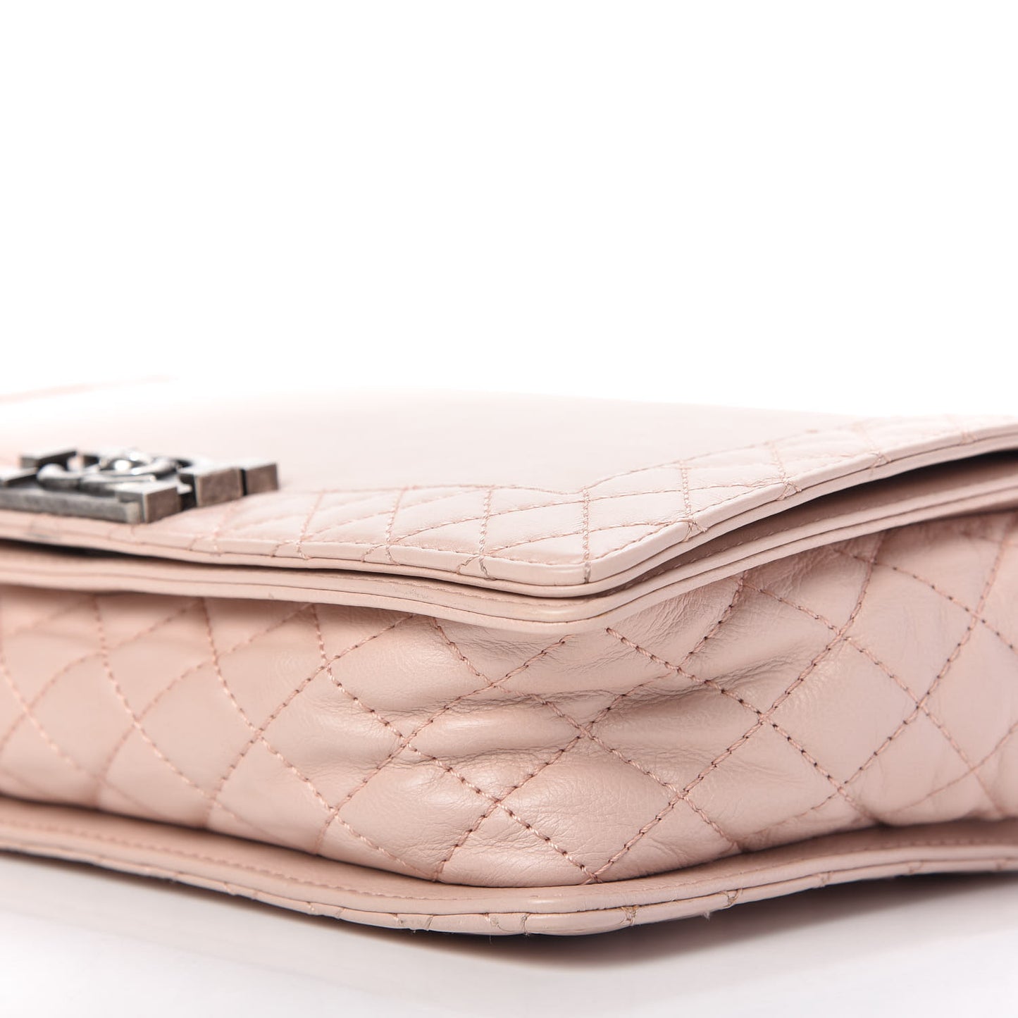 Calfskin New Medium Boy Reverso Flap Light Pink