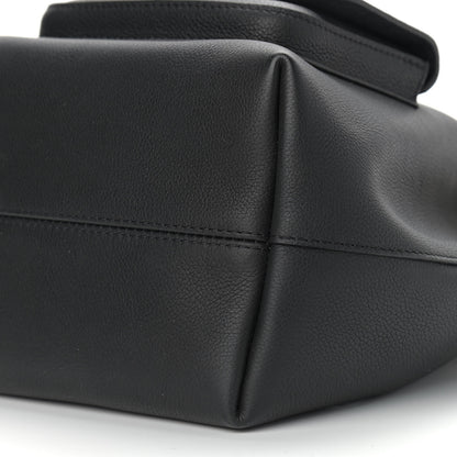 Louis Vuitton Calfskin Lockme Bucket MM Black 9 of 10