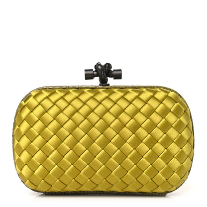 Bottega Veneta Satin Intreccio Impero Ayers Knot Clutch Duchesse 1 of 9