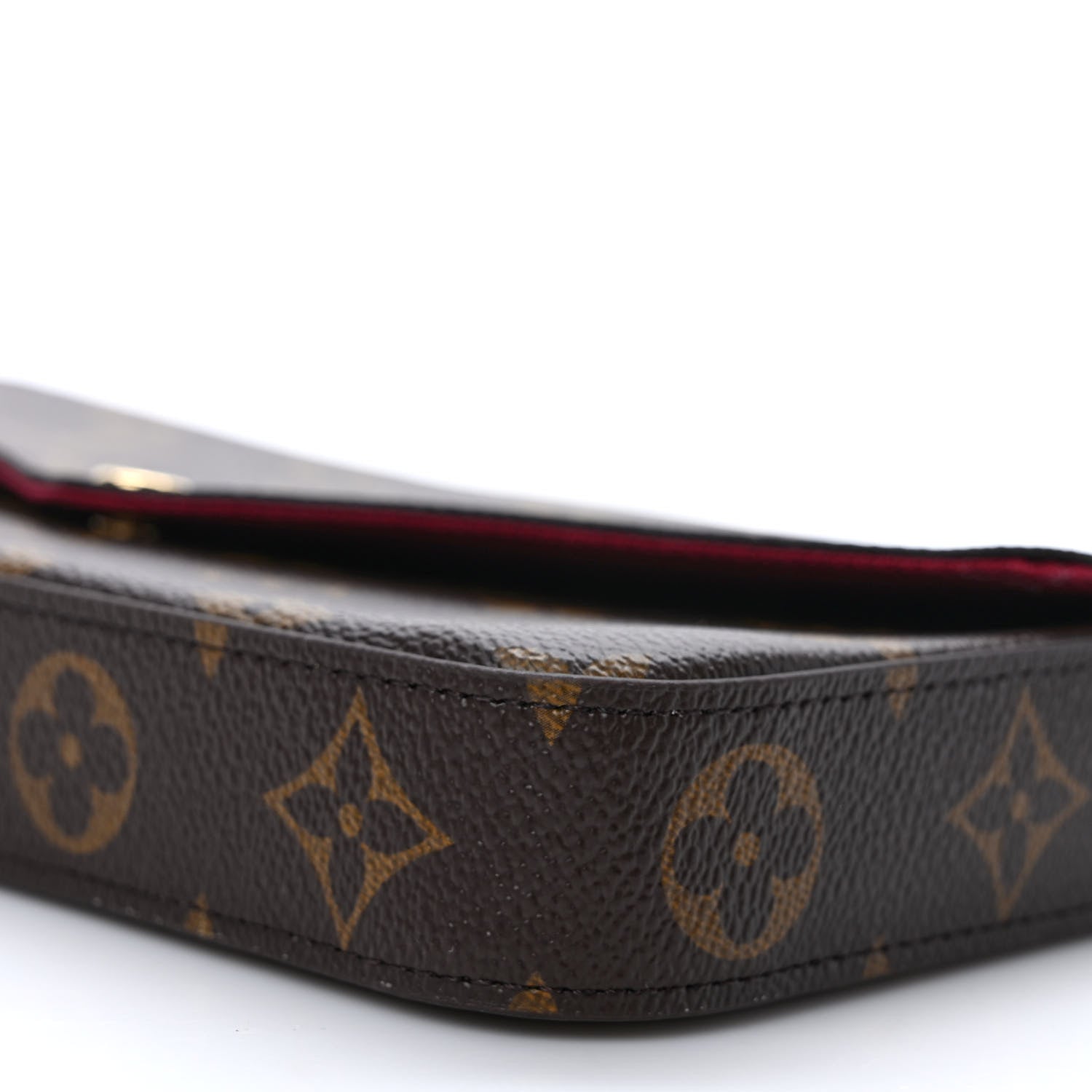 Louis Vuitton Monogram Pochette Felicie Chain Wallet Fuchsia 9 of 9