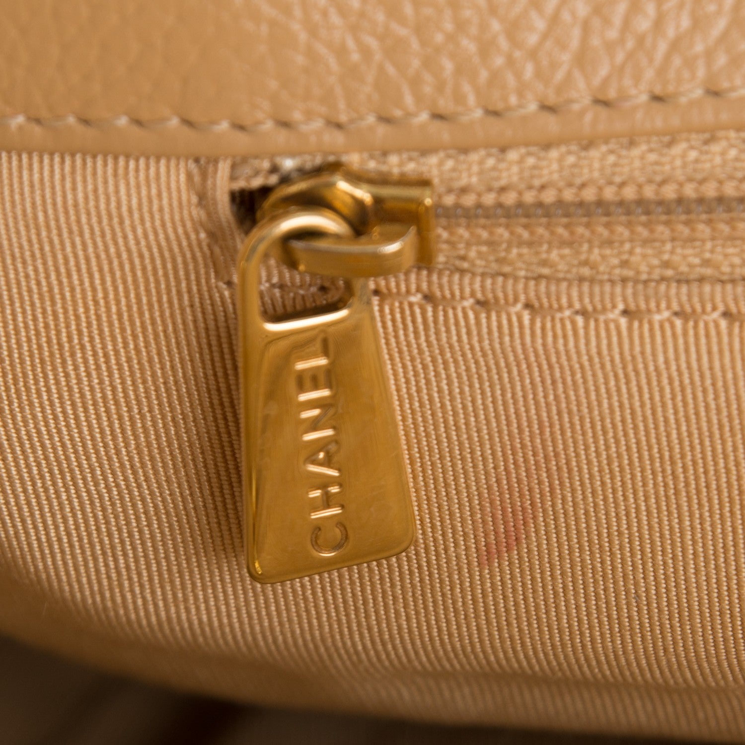 Chanel Calfskin Cerf Executive Shopper Tote Beige 6 of 11