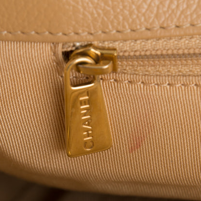 Chanel Calfskin Cerf Executive Shopper Tote Beige 6 of 11