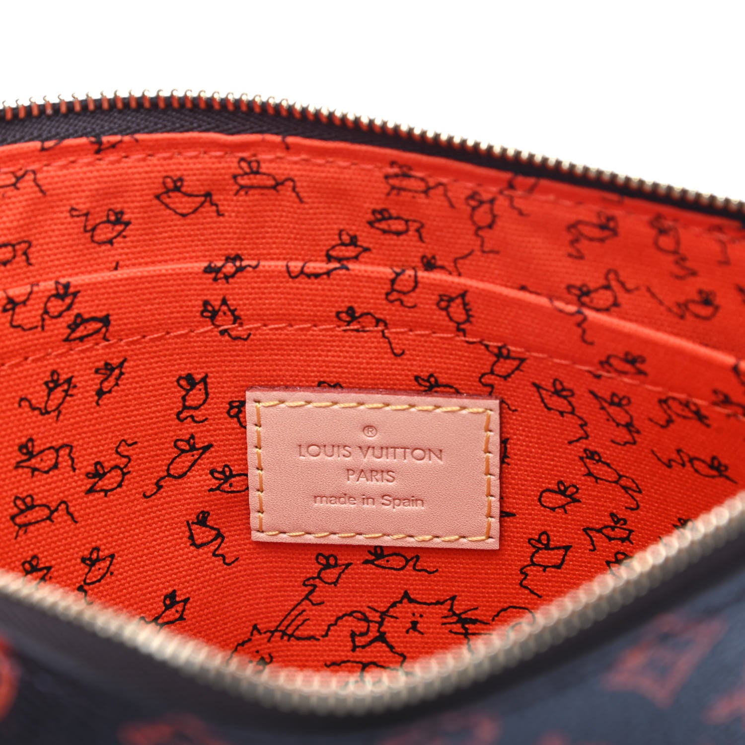 Louis Vuitton Catogram Neverfull MM GM Pochette Marron 6 of 7